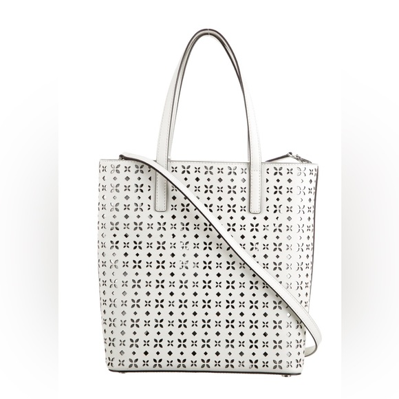MMK Leather Lasercut Embellished Tote - Picture 3 of 13
